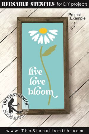 8718 - live love bloom - The Stencilsmith