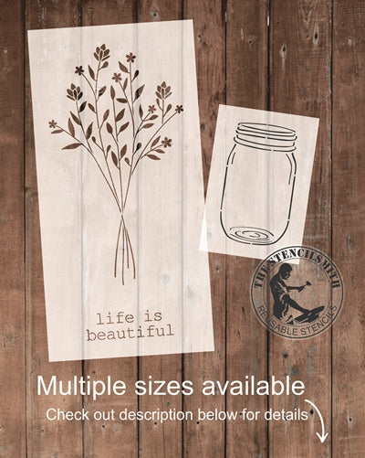 8723 - life is beautiful - The Stencilsmith