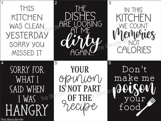 8724 - Kitchen Phrases - The Stencilsmith