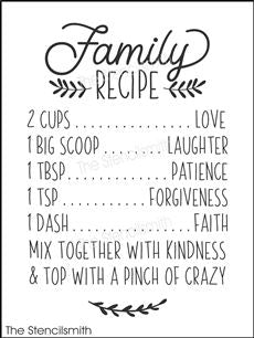 8725 - Family Recipe - The Stencilsmith