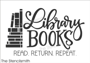 8731 - library book - The Stencilsmith