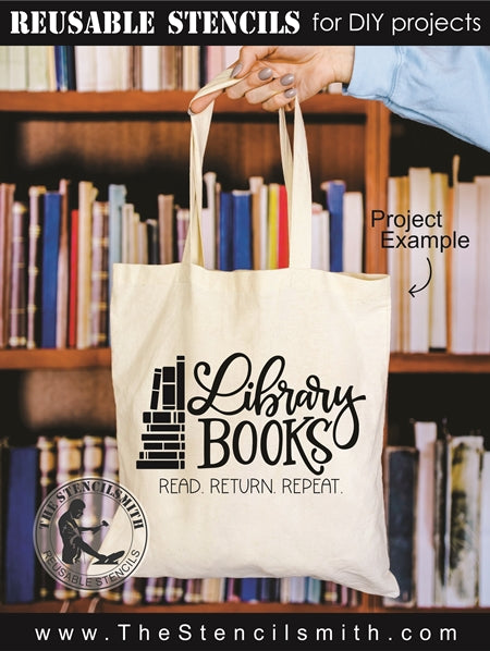 8731 - library book - The Stencilsmith