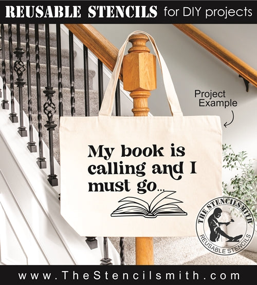 8732 - my book is calling - The Stencilsmith
