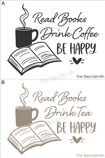 8734 - Read Books ... be happy - The Stencilsmith