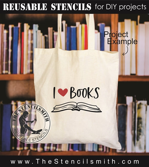 8735 - Book Lovers collection sheet - The Stencilsmith