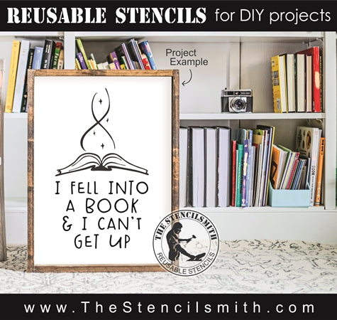 8740 - I fell into a book - The Stencilsmith