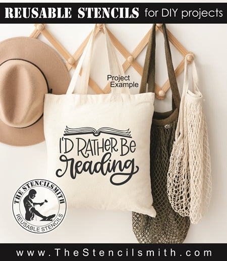 8741 - I'd rather be reading - The Stencilsmith