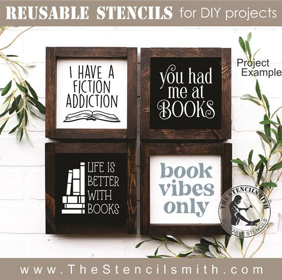 8743 - Book Lover Minis - The Stencilsmith