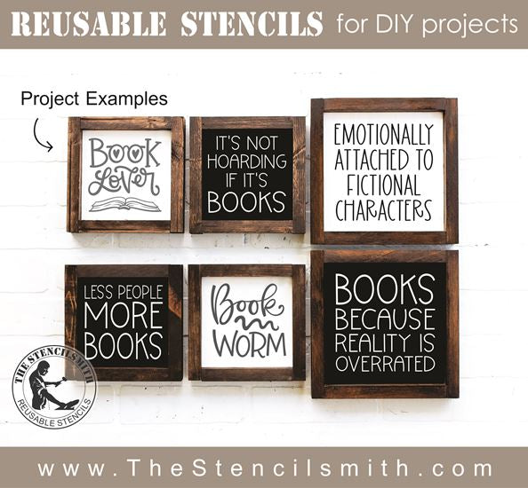 8749 - Book Lover Minis - The Stencilsmith