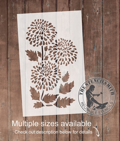 8759 - Chrysanthemums - The Stencilsmith