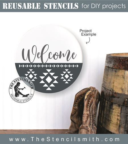 8765 - Welcome (southwest) - The Stencilsmith