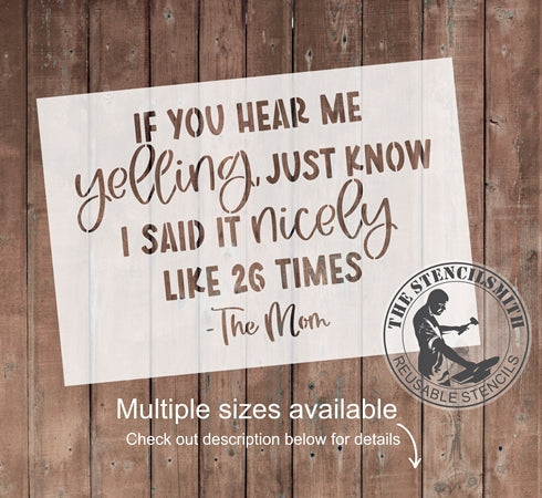 8766 - if you hear me yelling - The Stencilsmith