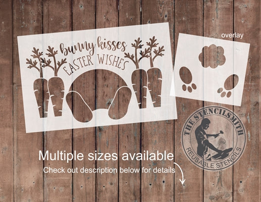 8776 - bunny kisses easter wishes - The Stencilsmith