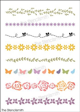8777 - garden borders - The Stencilsmith