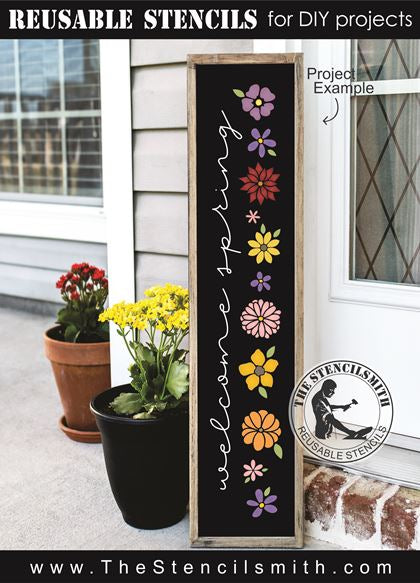 8782 - welcome spring - The Stencilsmith