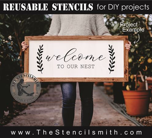 8783 - welcome to our nest - The Stencilsmith