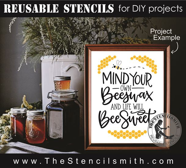 8784 - mind your own beeswax - The Stencilsmith