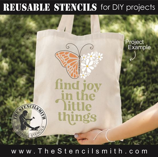 8789 - find joy in the little things - The Stencilsmith