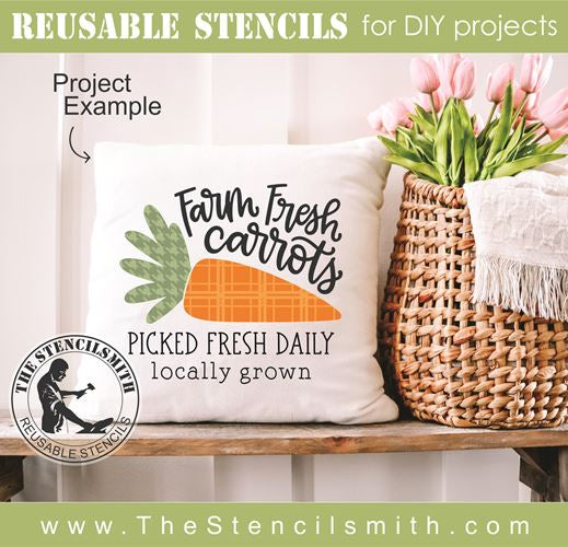 8798 - farm fresh carrots - The Stencilsmith