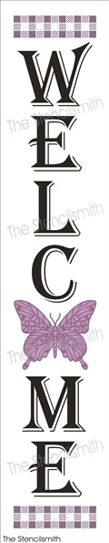 8805 - Welcome (butterfly) - The Stencilsmith