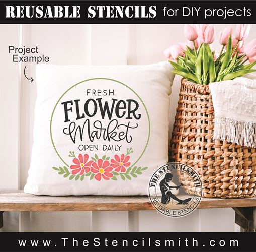 8806 - fresh flower market - The Stencilsmith
