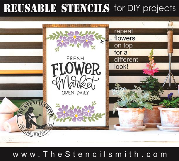 8806 - fresh flower market - The Stencilsmith