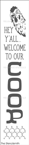 8824 - Hey y'all welcome to our coop - The Stencilsmith