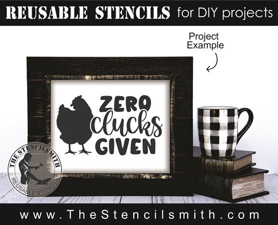 8825 - zero clucks given - The Stencilsmith