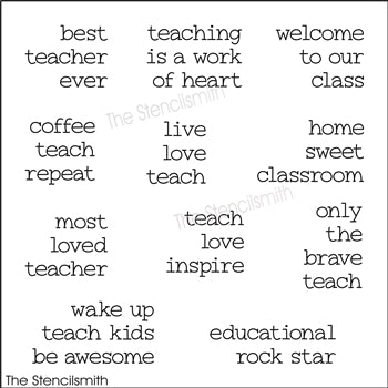 8836 - teacher phrases - The Stencilsmith