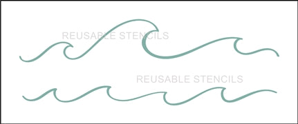 8859 beach waves stencil - The Stencilsmith