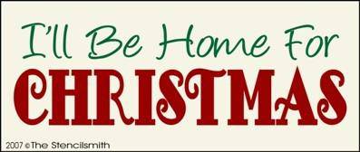 I'll Be Home For Christmas - The Stencilsmith