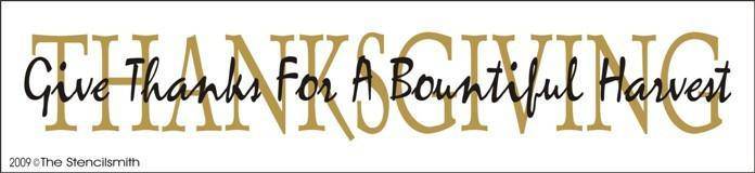 900 - THANKSGIVING give thanks - The Stencilsmith