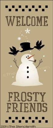 943 - Welcome Frosty Friends - The Stencilsmith