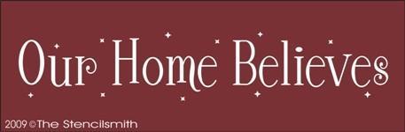 950 - Our Home Believes - The Stencilsmith