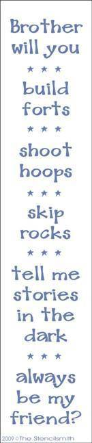 957 - Brother will you - The Stencilsmith