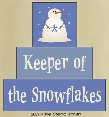 959 - Keeper of the Snowflakes - block set - The Stencilsmith
