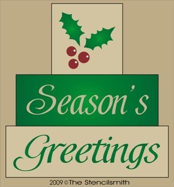 960 - Season's Greetings - block set - The Stencilsmith