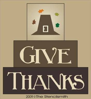 976 - Give Thanks  - block set - The Stencilsmith