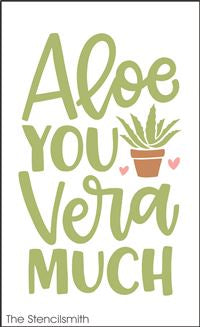 8657 - Aloe you vera much - The Stencilsmith