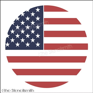 7546 - Flag (round) - The Stencilsmith