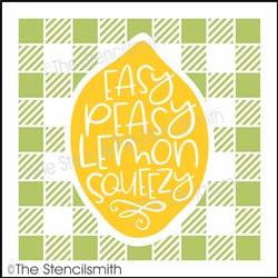 6738 - Easy Peasy Lemon Squeezy (plaid) - The Stencilsmith