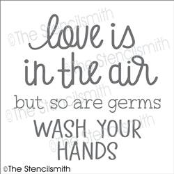 6742 - love is in the air but so are germs - The Stencilsmith