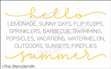 6756 - hello summer - The Stencilsmith