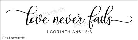 6761 - love never fails - The Stencilsmith