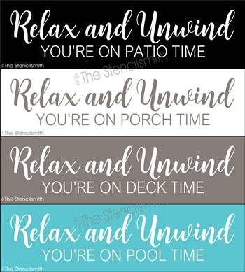 6764 - Relax and Unwind you're on - The Stencilsmith