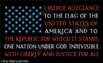 6787 - I pledge allegiance to the flag - The Stencilsmith