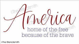 6802 - America home of the free - The Stencilsmith