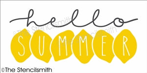 6815 - hello summer (lemons) - The Stencilsmith