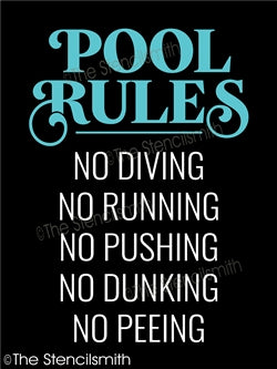 6838 - Pool Rules - The Stencilsmith
