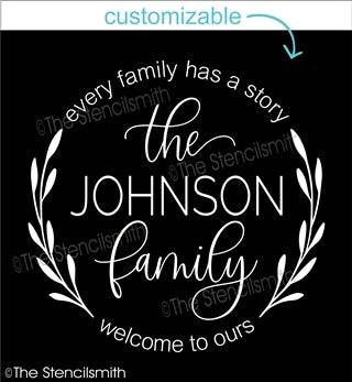6845 - Family Name (every family has a story) - The Stencilsmith